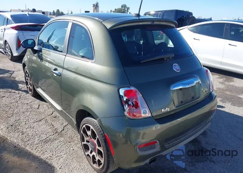 2012 Fiat 500 Sport из США, поврежденный, VIN 3C3CFFBR9CT272150